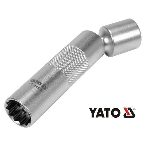 Головка с шарниром для свечей зажигания 14 мм, 3/8" YATO YT-38516 ...