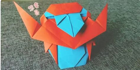 幼儿手工奥特曼面具折纸教程 - 水彩迷