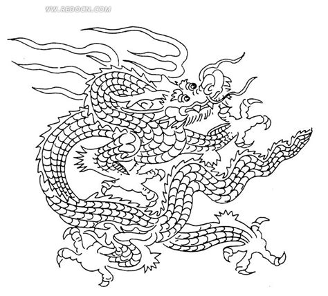 中国古典图案-盘龙构成的精美图案AI素材免费下载_红动中国