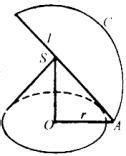 一个圆锥的高为3.侧面展开图是半圆.则圆锥的侧面积是( )B (A)9 (B)18 (C)27 (D)39——青夏教育精英家教网——