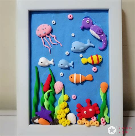 儿童亲子手工乐园粘土作品奇妙的海洋_易控创业网
