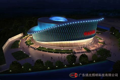 山东滨州明珠影剧院夜景照明工程|广东扬光照明科技有限公司