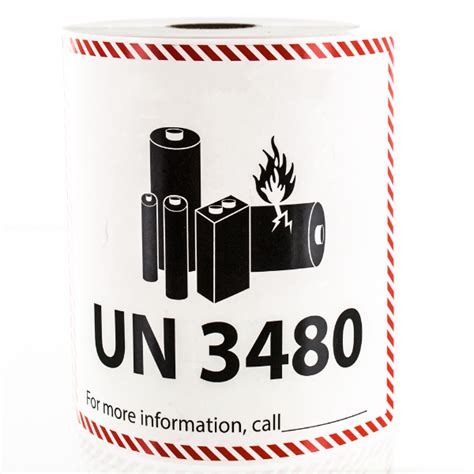 25 x IATA Compliant UN 3480 Lithium Ion Battery Hazard Labels Stickers ...