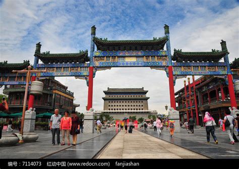 北京前门大街牌楼高清图片下载_红动中国