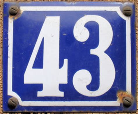 Premium Vector | Number 43 logo modern number 43 in silver steel style ...