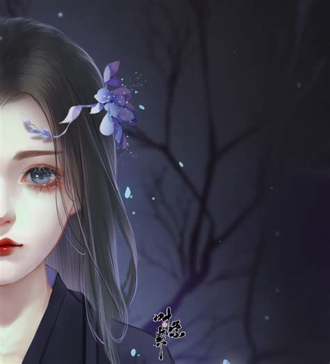 叶紫紫q版古风女生头像