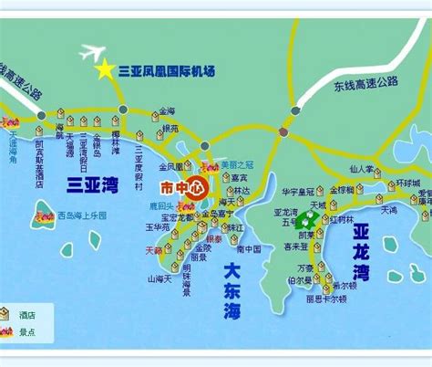 三亚旅游地图素材图片免费下载-千库网