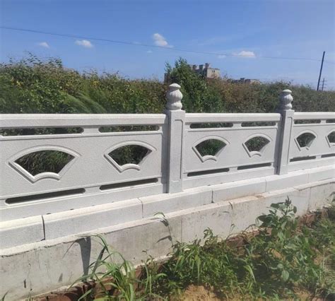 水泥仿石护栏 景观河道桥梁防护栏杆 混凝土仿古仿木纹栈道隔离栏-阿里巴巴