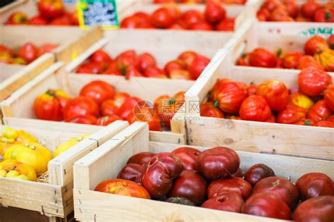 法国普罗旺斯的地中海农民市场有机番茄高清图片下载-正版图片503301856-摄图网