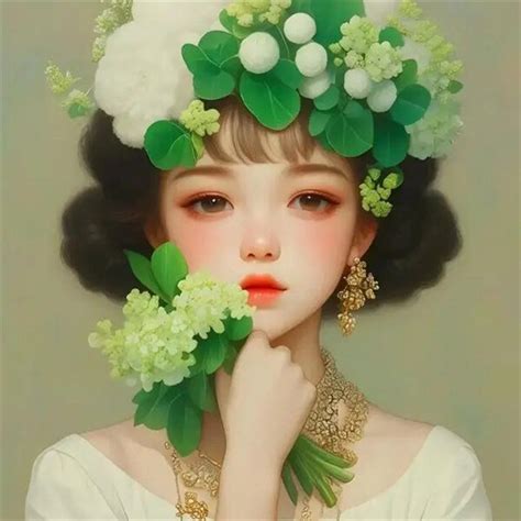头像温柔浪漫鲜花女生
