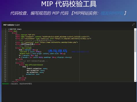 MIP代码规范校验工具-MIP代码规范校验工具v1.0 - 洪运源码