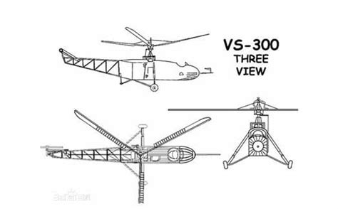 Sikorsky VS-300 Helicopter VS-300直升机参数参考-上海迈直通用航空有限公司