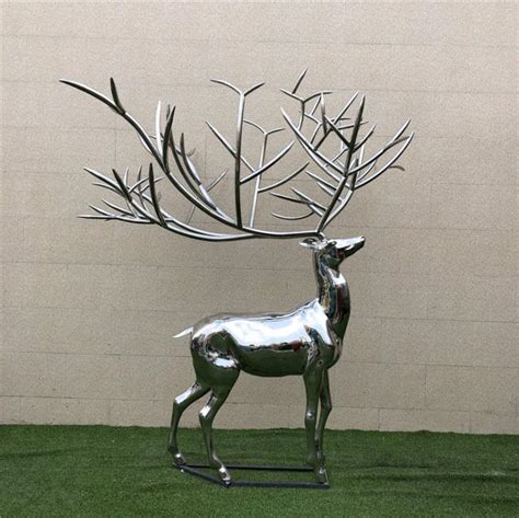 不锈钢鹿 园林景观不锈钢雕塑鹿 - 知乎