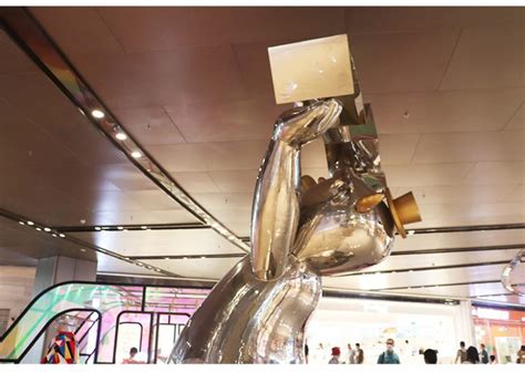 玻璃钢雕塑_品牌形象吉祥物熊猫几何抽象熊大型商业广场玻璃钢卡通厂 - 阿里巴巴