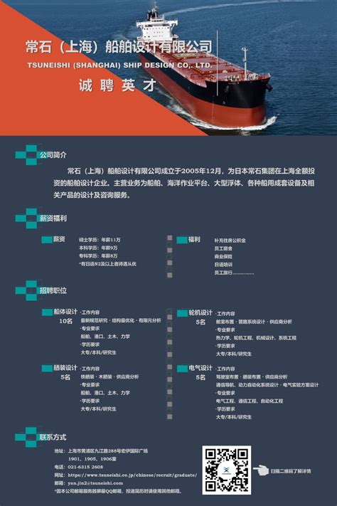 常石（上海）船舶设计有限公司招聘简章