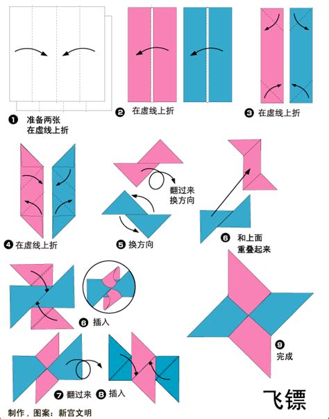折纸王子教你折一款超级飞镖(折纸王子教你折一个大型飞镖) - 抖兔学习网