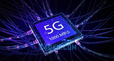 CINEMA4D制作科幻5G移动网络科技高速度芯片1000MB每秒千兆网速3D资源下载-C4D库