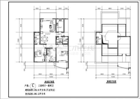 【江西】某地住宅户型平面设计图纸_住宅小区_土木在线