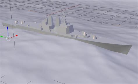 blender 敦刻尔克级战列舰3d模型素材资源免费下载-Blender3D模型库