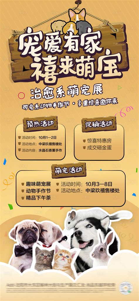 可爱宠物店单页宠物店彩页DM设计海报模板下载-千库网