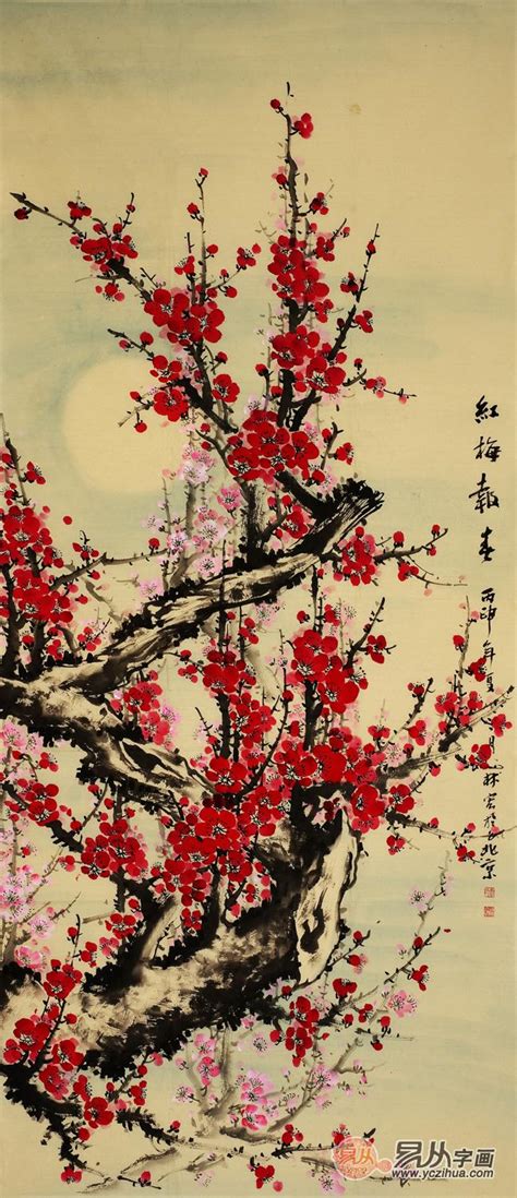 唯美的梅花主题中国绘画艺术（二）_中国风