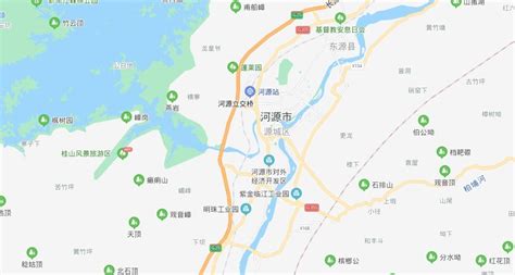 广东河源市区地图,广东,广东放大图片_大山谷图库