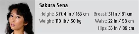 Sakura Sena • Height, Weight, Size, Body Measurements, Biography, Wiki, Age
