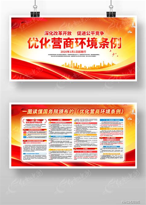 优化营商环境条例展板图片_展板_编号12420381_红动中国