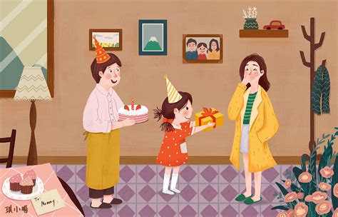 妈妈的生日惊喜|插画|儿童插画|DA琪_Qi - 原创作品 - 站酷 (ZCOOL)