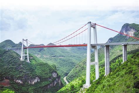 贵州兴义：盘兴铁路清水河镇特大桥建设如火如荼-人民图片网