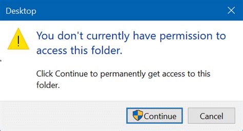 How to fix “You don’t currently have permission to access this folder ...