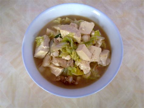 【白菜豆腐汤的做法步骤图，白菜豆腐汤怎么做好吃】yucybye_下厨房