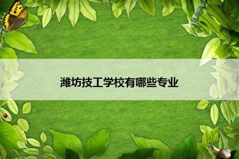 潍坊市技师学院2017年招生简章-潍坊技校网