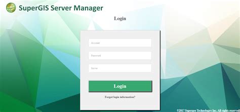 SuperGIS Server Manager簡介 > SuperGIS Server Manager介面說明