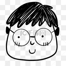 非主流黑白小孩头像