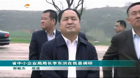 3省中小企业局局长李东洪在我县调研_腾讯视频