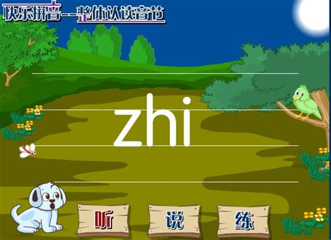 幼儿园拼音：整体认读音节 zhi Flash