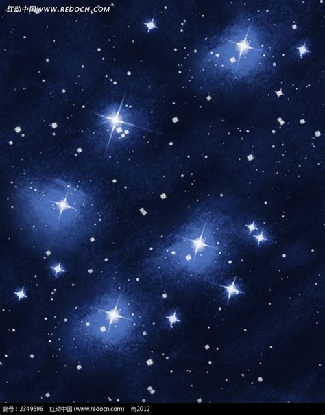 夜空中闪烁的星星PSD素材免费下载_红动网