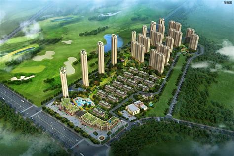 武汉市空中花园高尔夫与园林景观完美结合的工程案例_岭荟LONGREEND-站酷ZCOOL