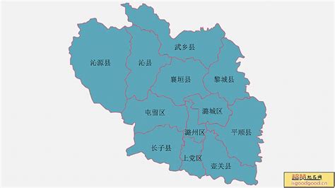 长治市行政区划图图片 长治市行政区划图图片