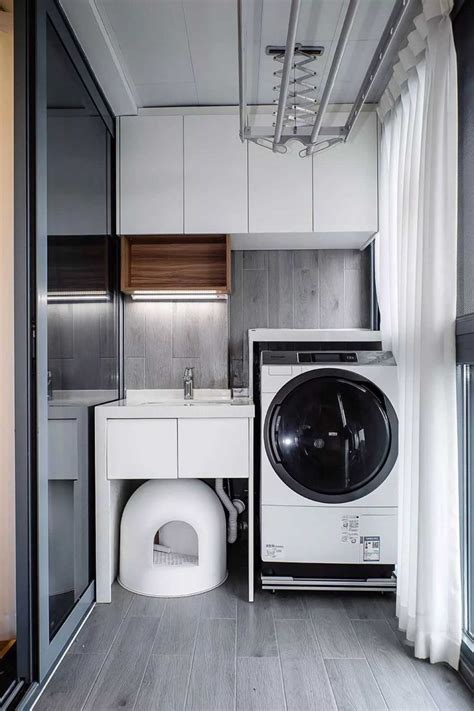 定制阳台洗衣柜 让生活舒适十倍-合抱木装修网