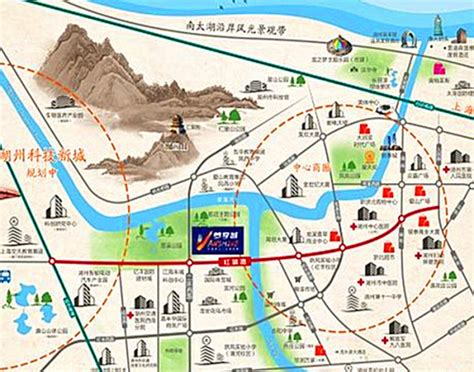 太湖龙之梦地图,2020,长兴_大山谷图库