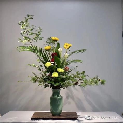 中式插花图片