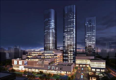 福州国家开发银行大厦夜景效果图下载-光辉城市