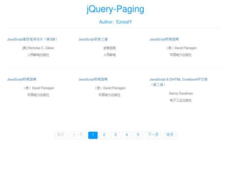 HTML,CSS,JS,jQuery web网页分页样式-罗分明网络博客
