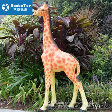 仿真园林装饰品 玻璃钢长颈鹿雕塑动物摆件_玻璃钢立偶-塑胶 ...