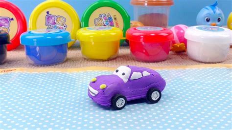 橡皮泥手工制作：动手做小汽车儿童益智早教玩具视频