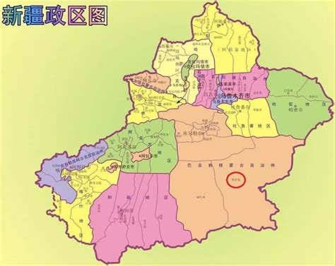 若羌县地图图片