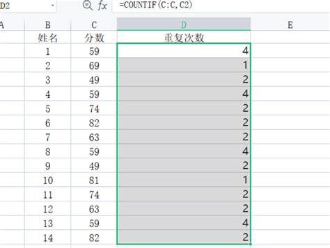 Excel表统计一列数据重复出现次数_360新知