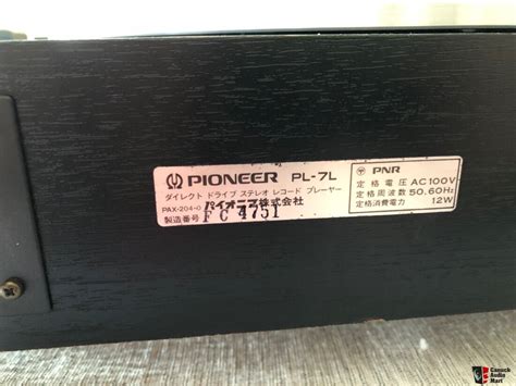 Pioneer PL-7L Turntable $1800-$2500 Reduced Final Photo #2766734 ...